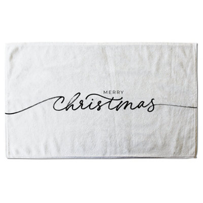 Merry christmas hand drawn lettering (bath towel) / Default Title Price Comparisons | Compare The Build