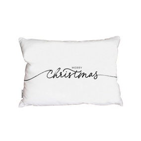 Merry christmas hand drawn lettering (cushion) / 30cm x 45cm
