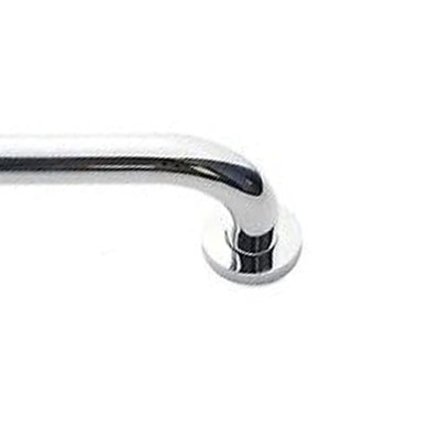 Mes Home Wall Mounted Chrome Straight Grab Bar Brass - 380mm - 4