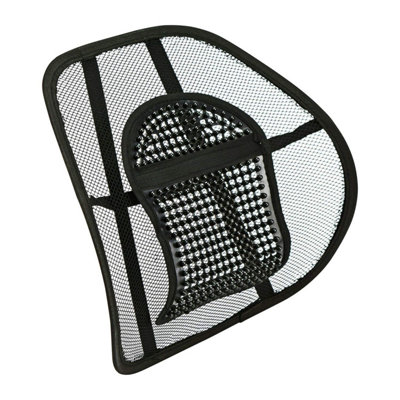 Mesh Back Support Seat Cushion with Elastic Strap, Fits Most Chairs ...