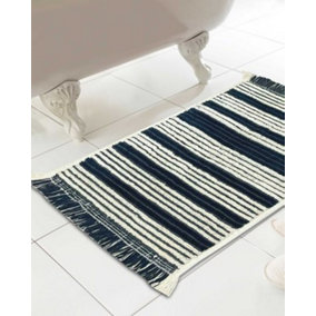 Meta Bathmat 46x76cm Grey Stripes
