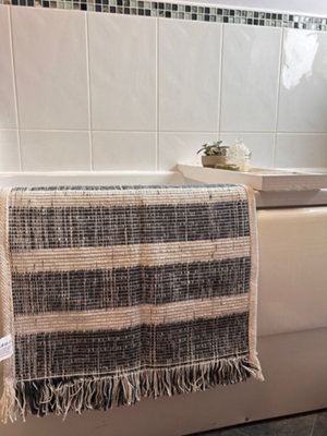 Meta Bathmat 46x76cm Grey Stripes - 3