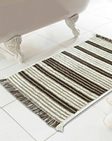 Meta Bathmat 46x76cm Natural Stripes