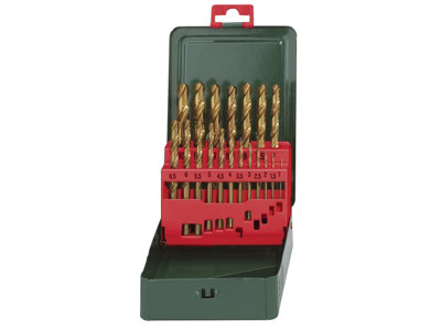 Metabo 627156000 HSS-Tin Drill Bit Set, 19 Piece MPT627156