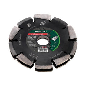 Metabo 628298000 2 Row Professional UP Universal Wall Chaser Blade 125 x 18 x 22.23mm MPT628298