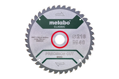 METABO Lame de scie circ. Classic Precision Cut Wood HW/CT 216x30, 30