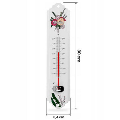 Thermomètre émaillé Bombé Hauteur 30cm : Sardine Du Yacht Club Ccce39081734a2f4f482189b553385cb843
