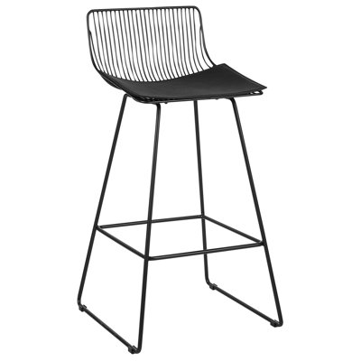 Metal Bar Chair Set of 2 Black FREDONIA