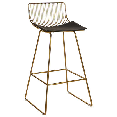 Metal Bar Chair Set of 2 Gold FREDONIA