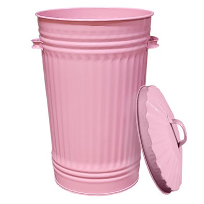 Steel rubbish bin discount