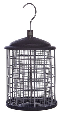 Metal Bird Nut Feeder Squirrel Proof Blocking Protection Guard Steel Cage