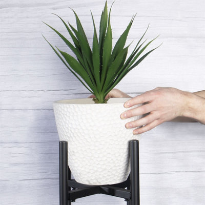 Metal Black Adjustable Plant Stand - M&W - 4