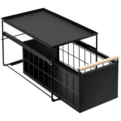 Metal Cabinet Organizer Space-Saving Kitchen Storage Rack Portable and ...