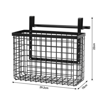 Metal Cabinet Sink Basket Door Storage with Hanger