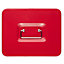Metal Cash Box Money Bank Deposit Steel Tin Security Safe Petty Key Lockable - 10" Red