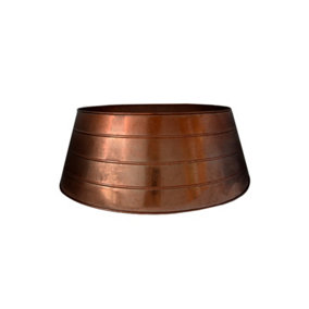 Metal Christmas Tree Skirt Copper H26cm W67cm