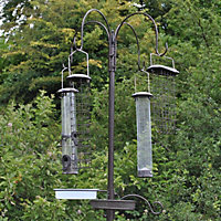 Metal Complete Bird Feeding Station with 4 Large Feeders