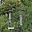 Metal Complete Bird Feeding Station with 4 Large Feeders