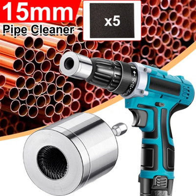 Metal Copper Pipe Cleaner Drill Tube Cleaning Brush Tool for Prepare Before Weld