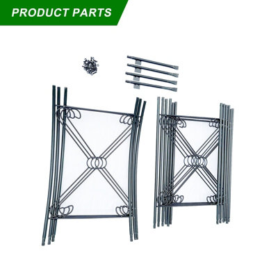 Metal Decorative Cross Garden Arch Rose Climbing Plants Archway Path - 8