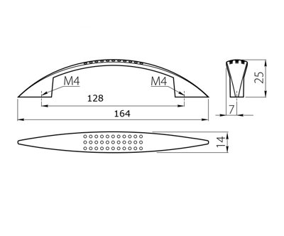11.5cm Carved Leaf Drawer Pull - Copper Tone Cabinet Handle Knob With Screws