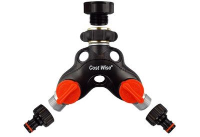 Metal Dual Tap Connector with 1