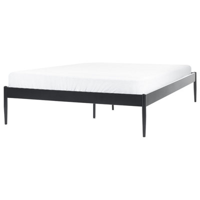 Metal EU Double Size Bed Black VAURS