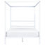 Metal EU Double Size Canopy Bed White LESTARDS