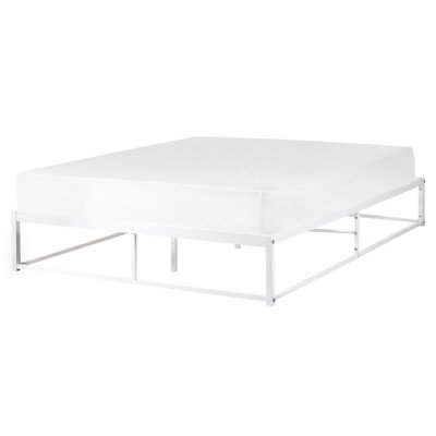 Metal EU King Size Bed White VIRY