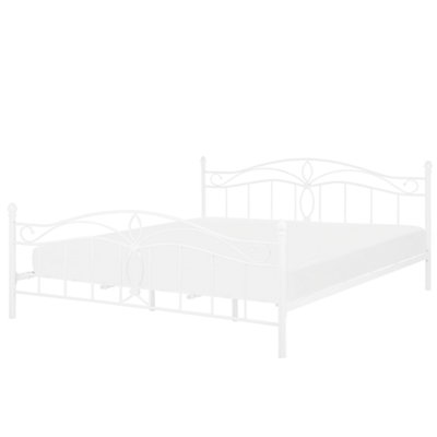 Metal EU Super King Size Bed White ANTLIA