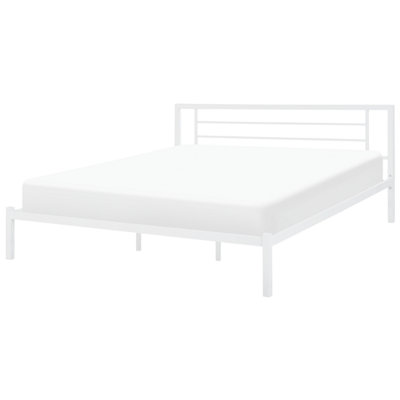 Metal EU Super King Size Bed White CUSSET