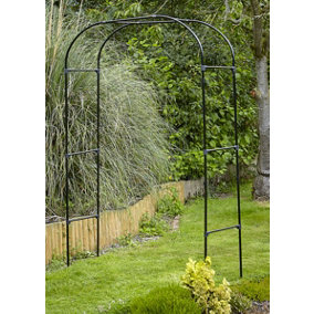 Metal Extra Wide Garden Arch Archway Entrance Arbour Climbing Rose Plant Trellis