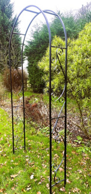 Metal Frame Garden Arch (H)240cm x (W)120cm - 3