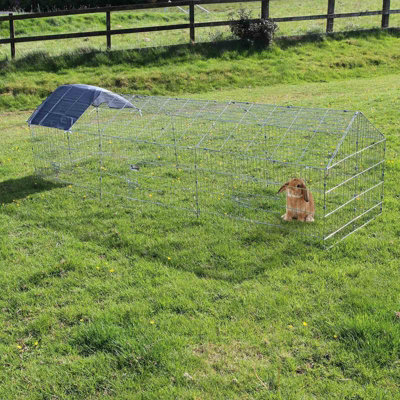 Metal Gabled Pet Enclosure Hutch XXL