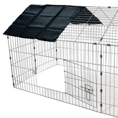 Metal Gabled Pet Enclosure Hutch XXL DIY at B Q