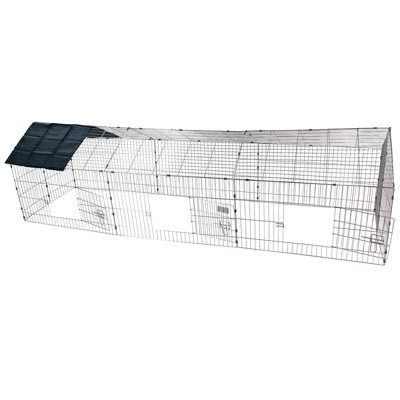 Metal Gabled Pet Enclosure Hutch XXL - 8