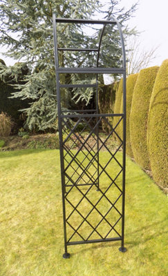 Metal Garden Arch Lattice Plant Support Arbour - 5