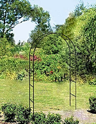 METAL GARDEN ARCH ROSE PLANT CLIMBING TRELLIS ARCHWAY CLIMBER ARCHED ...