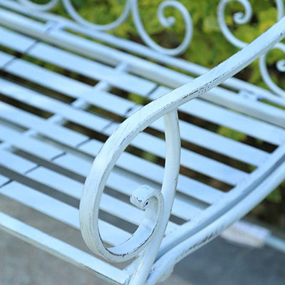 Antique metal patio hotsell furniture