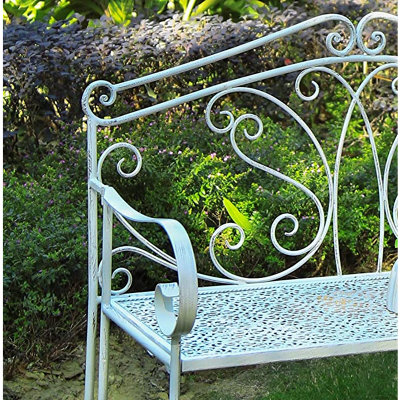 Vintage metal bench hotsell