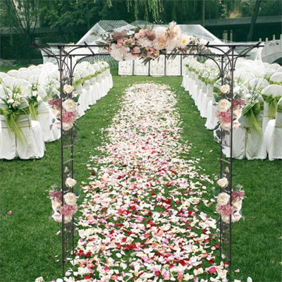 Metal Garden Gate Wedding Rose Arch Pergola Archway Climbing Plant ...