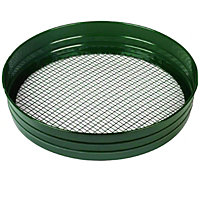 Metal Garden Mesh Riddle Sieve - Heavy Duty Sifter for Soil and Potting - 7mm 3/8 Inch Mesh
