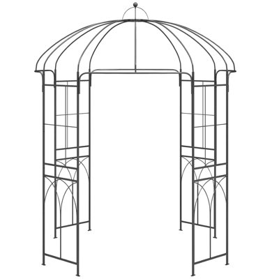 Metal Garden Rose Arch Trellis Bird Cage Shape Arbour Gazebo Pergola Pavilion