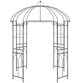 Metal Garden Rose Arch Trellis Bird Cage Shape Arbour Gazebo Pergola Pavilion