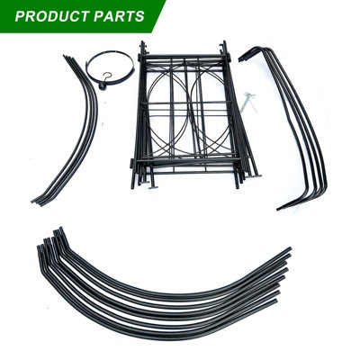 Metal Garden Rose Arch Trellis Bird Cage Shape Arbour Gazebo Pergola Pavilion - 3