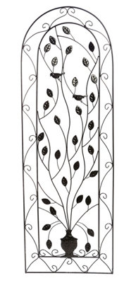 Metal Garden Wall Art Trellis Climbing Plant Support Decorative Frame