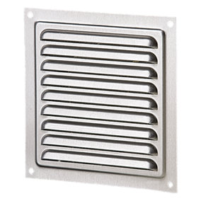 Metal Grille Cover 125x125mm - White