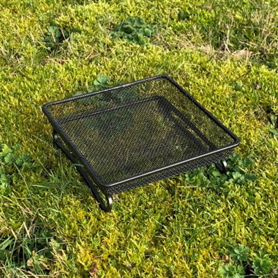 Metal Ground Bird Feeder Seed & Nut Tray