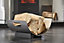 Metal Heavy Duty Fireside Curved Wood Store Indoor Outdoor Fireplace Log Grate Cradle Storage Holder Stainless Steel, Silver LOG11
