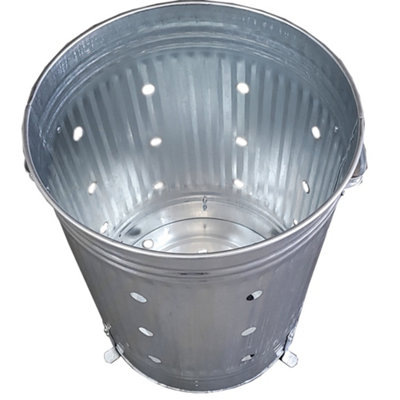 Metal Incinerator Bin Fast Burner Steel Incin - 90L - 6